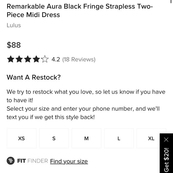Lulus NWT Fringe Black Strapless Top and Skirt - Picture 5 of 5